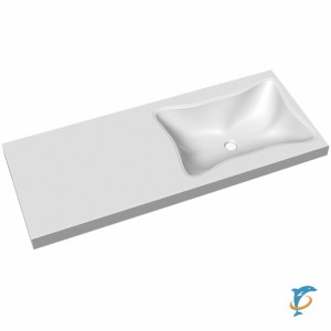 Раковина Stella Polar Кредо 120x48 для установки над стиральной машиной, цвет белый  (SP-00000448)