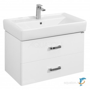 Тумба с раковиной Aquaton Америна 80 белая (1A137701AM010 + Aquaton_1WH302084)