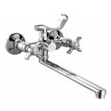 Смеситель для ванны HAIBA HB2224 длинный излив, латунь, хром — 