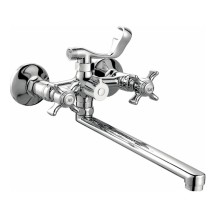 Смеситель для ванны HAIBA HB2224 длинный излив, латунь, хром — 