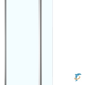 Душевая перегородка Azario CHICAGO 1400х1950 прозрачное стекло 8 мм, подвижная доп.перегородка 50 см, цвет профиля серебро (AZ-NAR6321 1400) (AZ-NAR6321 1400)