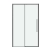Душевая дверь в нишу GROSSMAN Galaxy 110х195 графит сатин, стекло прозрачное