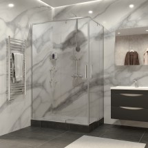 Душевое ограждение GROSSMAN Forta 120х80х190 прямоугольник, двери распашные — 