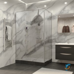 Душевое ограждение GROSSMAN Forta 120х80х190 прямоугольник, двери распашные (GR-1280RFo)