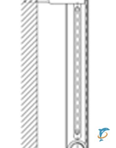 Крепление с помощью трубчатых кронштейнов. Кронштейн в исполнении А (Derby CH, Toulon 350/160,  500/110, 500/160, Lille, Chamonix, Verdun)  (15751)