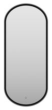 Зеркало Brevita Saturn 50 овальное, сенсор на зеркале, черный — 