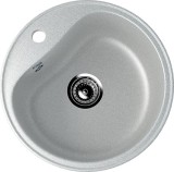 Круглая мойка с отверстием под смеситель ULGRAN U-100 серый — 