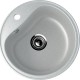 Круглая мойка с отверстием под смеситель ULGRAN U-100 серый  (U-100-310)