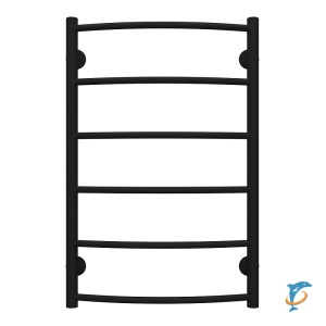 Полотенцесушитель водяной AZARIO VERONA 500/800 6 секций, нижнее/диагональное подключение, 1/2", черный (AZ83874B)  (AZ83874B)