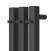 Полотенцесушитель электрический Point Гермес PN13822B П3 120x1200 диммер справа, чёрный