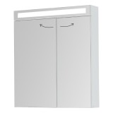 Шкаф зеркальный Dreja MAX 70 белый глянец — 