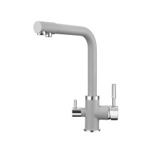 Смеситель для кухни Point PN3103AL серый — 