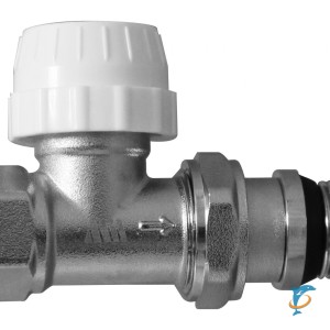 Кран для радиатора Millennium 1/2 прямой верхний под термоголовку  (RKTP1212)