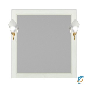 Зеркало ValenHouse Лиора 90 слоновая кость, фурнитура золото  (L90_ЗСКЗ)