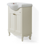 Тумба с раковиной ValenHouse Эллина 65 слоновая кость, фурнитура бронза — 