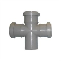 Крестовина канализационная Ф50/50/50/50/ 90* (Политек) — Крестовина канализационная Ф50/50/50/50/ 90* (Политек)