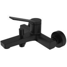 Смеситель для ванны и душа Azario VISE с ручным душем, керамический картридж, чёрный (AZ-VSA238330PA) — 