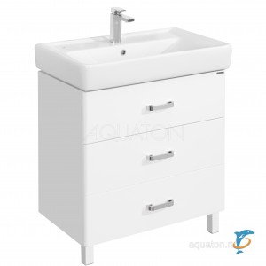 Тумба с раковиной Aquaton Америна 80М белая  (1A169101AM010 + Aquaton_1WH302084)