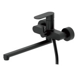 Смеситель для ванны HAIBA HB22590-7 длинный излив, латунь, черный — 