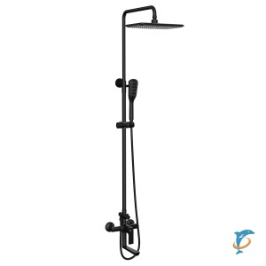 Смеситель Lemark Ursus LM7262BL для ванны и душа с регулируемой высотой штанги  (LM7262BL)