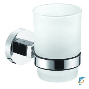 Стакан стеклянный AZARIO NESSY AZ-73106 хром  (AZ-73106)