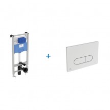 Инсталляция для унитаза Ideal Standard Prosys R027767 + Пневматическая панель смыва OLEAS R0116AA — 