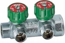 Коллектор регулирующий MULTI FAR 3/4 на 2 отвода FK 3821 3412ТР плоское уплотнение — Используемые в системах водоснабжения и отопления.