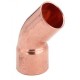 Отвод Viega под пайку, ВВ 45 d42 медь, модель 95041   (108823)