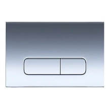 Кнопка смыва AZARIO FORTE двойная, прямоугольная, пластик, хром глянцевый (AZ-100-002F) &mdash; 