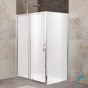 UNIQUE-AH-1-110/125-100-M-Cr Душевой уголок 110-125x190  (UNIQUE-AH-1-110/125-100-M-Cr)