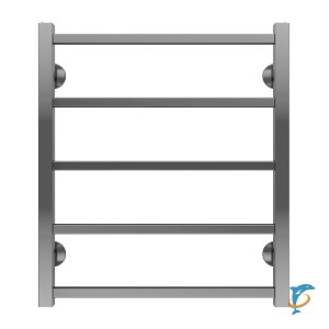 Полотенцесушитель водяной AZARIO ANCONA 500/600 квадрат, 5 секций, нижнее/диагональное подключение, 1/2", хром (AZ75556)  (AZ75556)