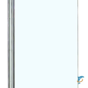 Шторка для ванны Azario MERRIT 800х1400, прозрачное стекло 6 мм, покрытие EASY CLEAN, цвет профиля серебро (AZ-NF6211-1 800)  (AZ-NF6211-1 800)