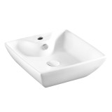 Раковина Azario 43.5х43.5х15 накладная, белая (AZ-4263) &mdash; 