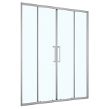 Душевая дверь Loranto 170x190 раздвижная, прозрачное стекло 6 мм, профиль серый матовый (CS-AB04GG-170) &mdash; 