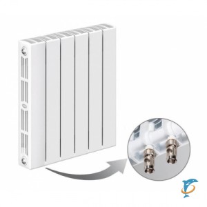 Биметаллический радиатор RIFAR SUPReMO VENTIL 500 SVR 6 секций нижнее правое подключение (белый RAL 9016) (RIFAR SVR 500-6)