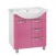 Мебель для ванной Misty Жасмин 65 с левым зеркалом розовая
