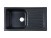 Мойка Rossinka RS81-46SW-Gray  для кухни из исскуственного камня квадратная, с крылом, реверсивная, с сифоном