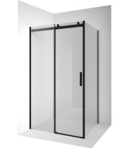 Душевое ограждение Ambassador Benefit 19021202HB-100HB (130х100х200) прямоугольник, черный, стекло прозрачное, раздвижная &mdash; 