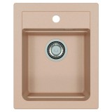 Мойка кухонная Alveus Granital Atrox 10 Terra-G22 400х500х195 с сифоном, бежевая — 