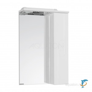 Зеркальный шкаф Aquaton Панда 50 белый, правый  (1A007402PD01R)