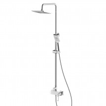 Смеситель Rossinka RS46-45 для душа с регулируемой высотой штанги и лейкой &quot;Тропический дождь&quot; — 