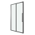 Душевая дверь в нишу GROSSMAN Cosmo 120х195 черный матовый, стекло прозрачное