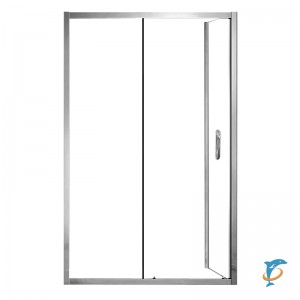 Душевое ограждение AZARIO 1200х800х2000, БЕЗ ПОДДОНА, прозрачное стекло 6 мм, открывание налево, цвет профиля серебро (AZ-ND1131 L 1200)  (AZ-ND1131 L 1200)