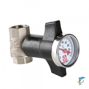 Кран шаровой c термометром VALTEC 1/2 VT.808.N.04 (VT.808.N.04)