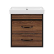 Тумба для комплекта Misty Кедр 50 подвесная с 2 ящиками — 