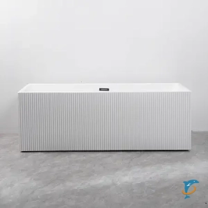 Ванна акриловая Azario KATRINA 1600x750x580 отдельностоящая, рифленая, в комплекте с сифоном и металлической рамой (AZ-6601C-16075)  (AZ-6601C-16075 )