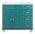 Тумба для комплекта Misty Купер 90 с 4 ящ. бирюзовая левая