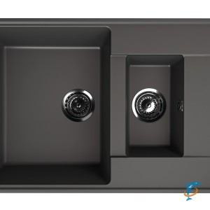 Мойка ULGRAN Quartz Prima 780 1,5 K-09 Асфальт  (Prima 780 1,5 K-09)