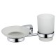 Мыльница+подстаканник Fixsen Kvadro FX-61306+08  (FX-61306+08)