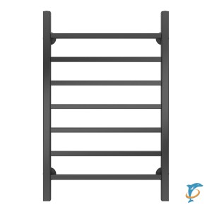 Полотенцесушитель водяной AZARIO ANCONA 500/800 квадрат, 7 секций, нижнее/диагональное подключение, 1/2", графит (AZ83916G) (AZ83916G)